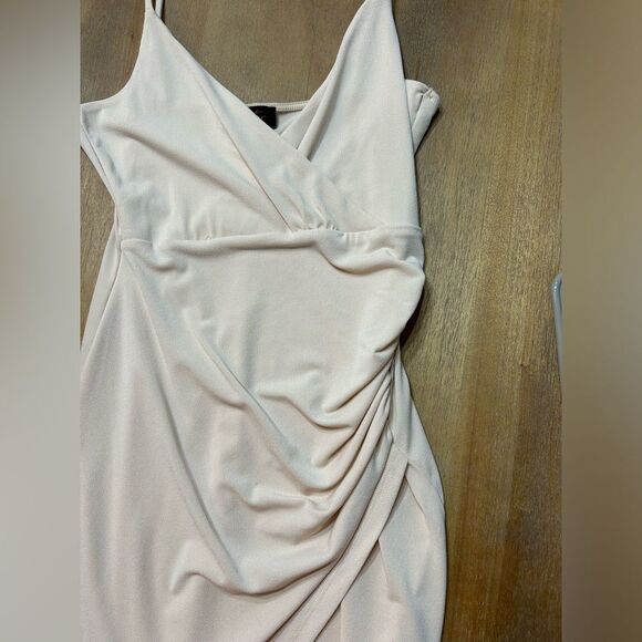 Cream, mini wrap dress. Never worn new with tags in perfect condition. - Picture 2 of 7
